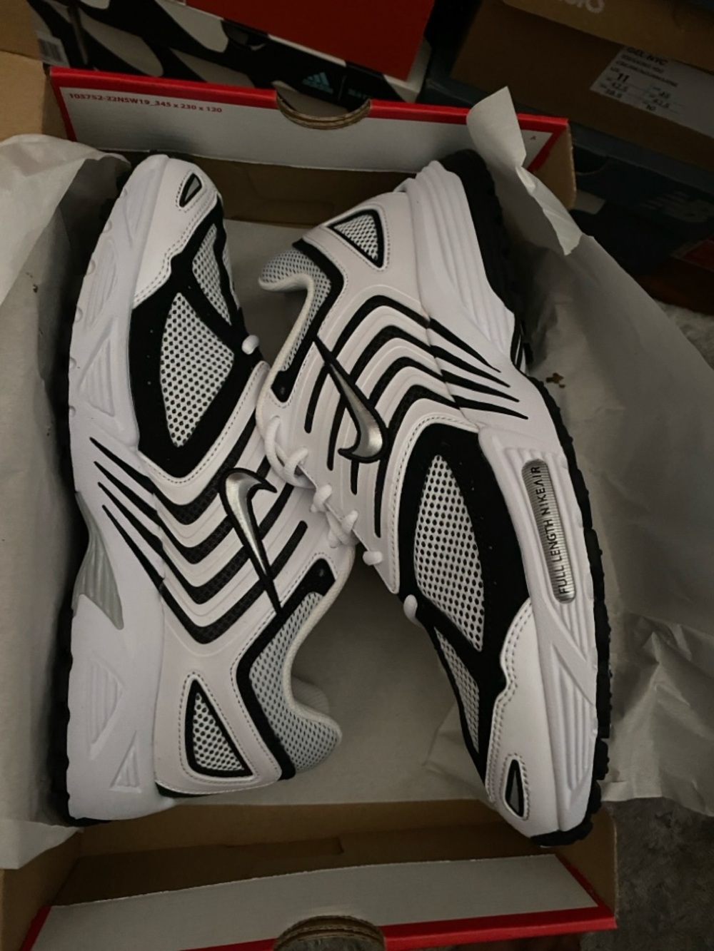 Nike air pegasus 2K5 size 11 black white FJ1909-100